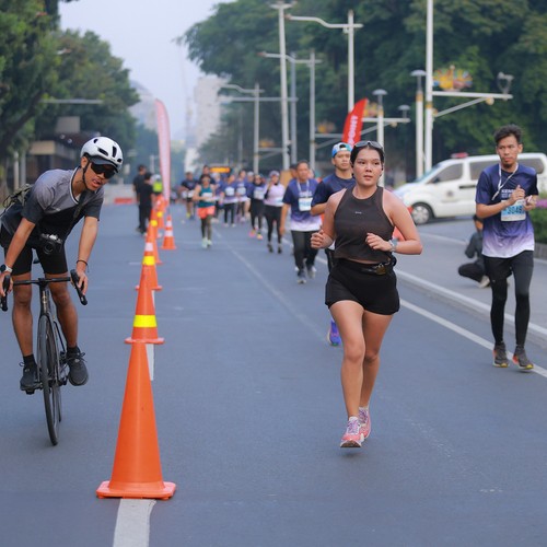 Race photo from KEMLU RUN 2026