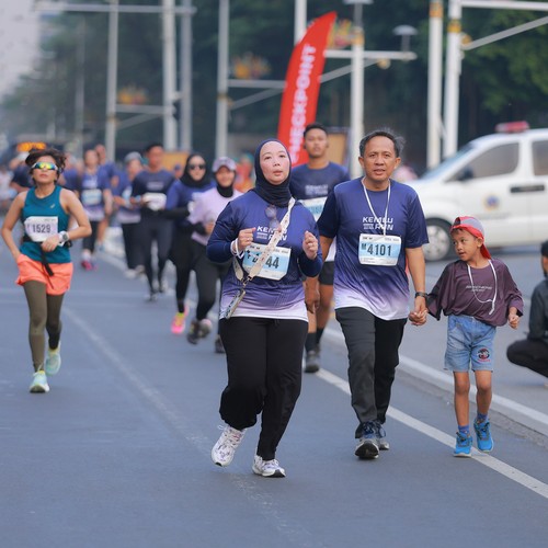 Race photo from KEMLU RUN 2026