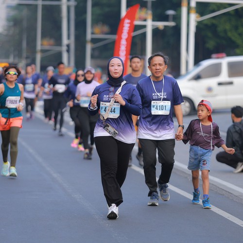 Race photo from KEMLU RUN 2026