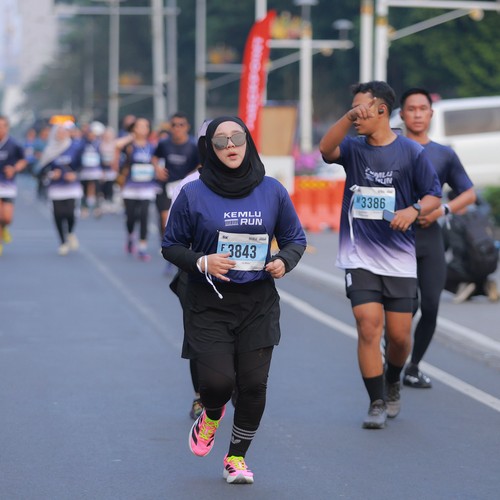 Race photo from KEMLU RUN 2026
