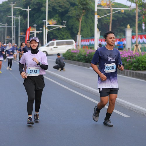 Race photo from KEMLU RUN 2026