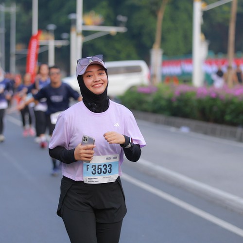 Race photo from KEMLU RUN 2026