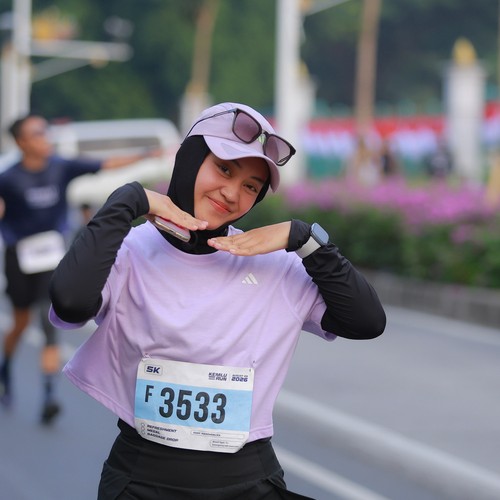 Race photo from KEMLU RUN 2026