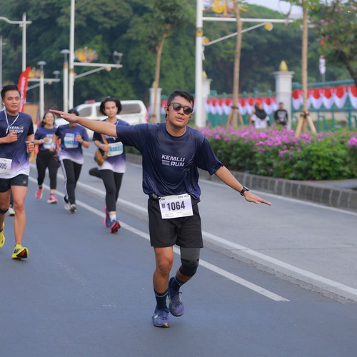 Race photo from KEMLU RUN 2026