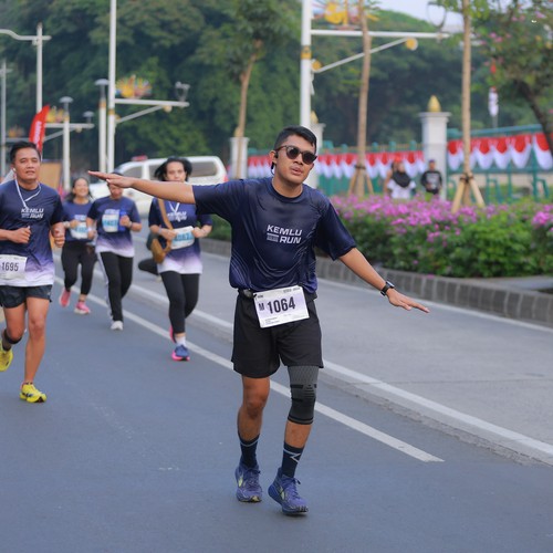 Race photo from KEMLU RUN 2026