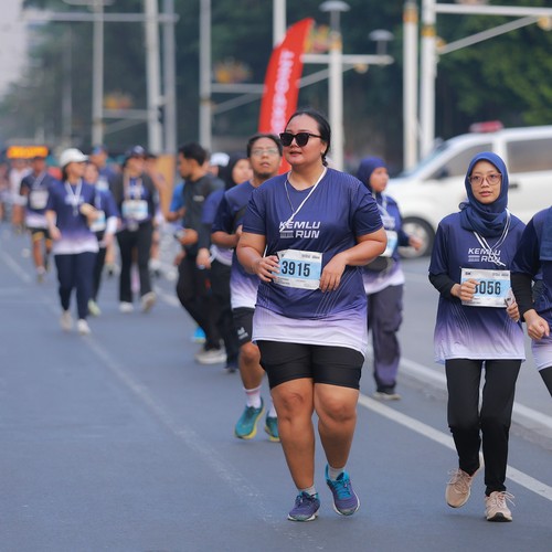 Race photo from KEMLU RUN 2026