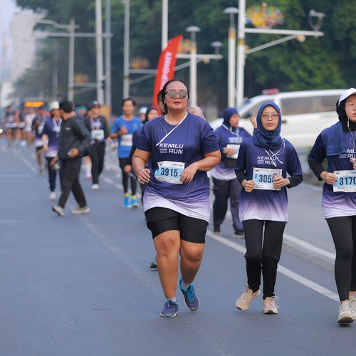 Race photo from KEMLU RUN 2026