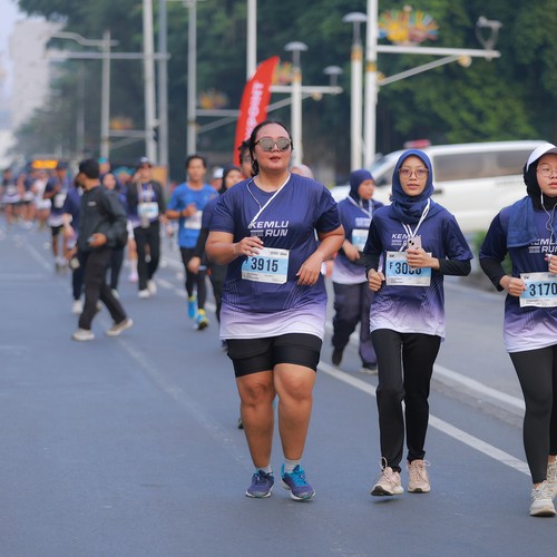 Race photo from KEMLU RUN 2026