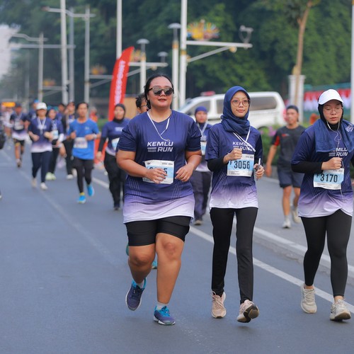 Race photo from KEMLU RUN 2026