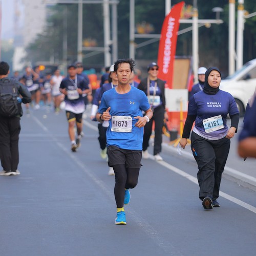 Race photo from KEMLU RUN 2026