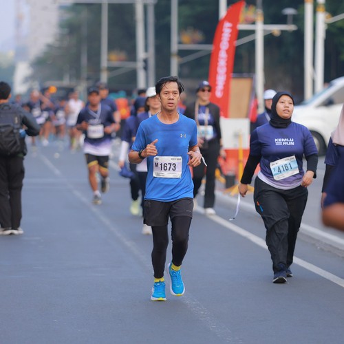 Race photo from KEMLU RUN 2026