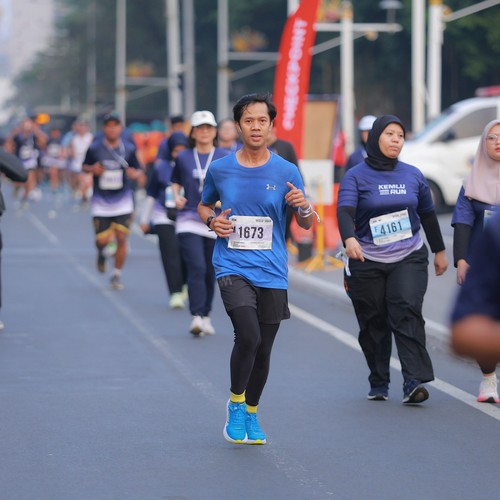 Race photo from KEMLU RUN 2026