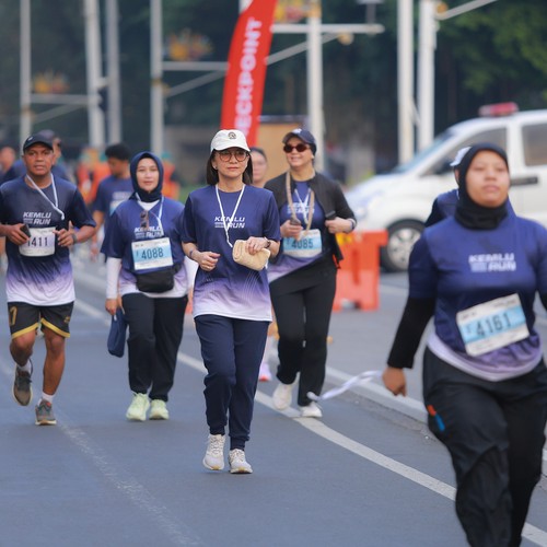 Race photo from KEMLU RUN 2026