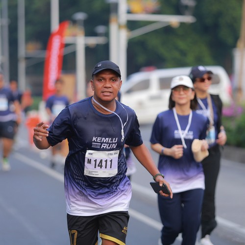 Race photo from KEMLU RUN 2026