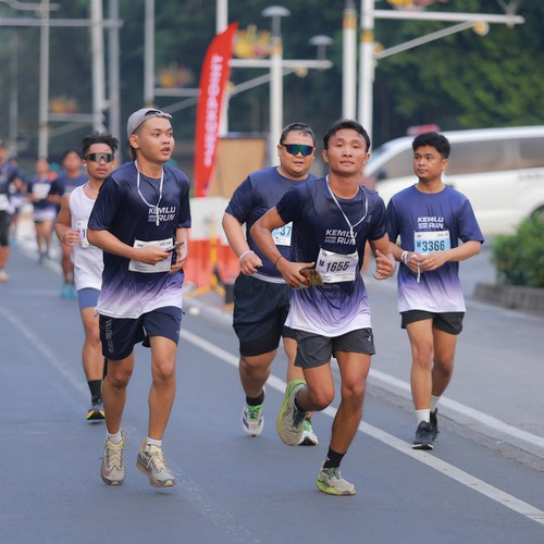 Race photo from KEMLU RUN 2026