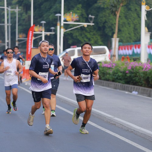 Race photo from KEMLU RUN 2026