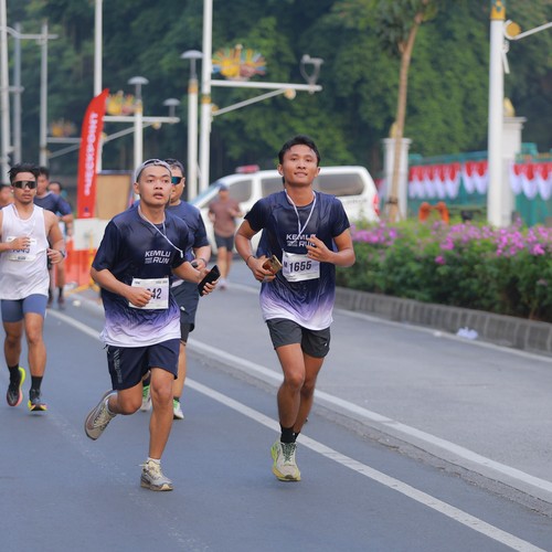 Race photo from KEMLU RUN 2026