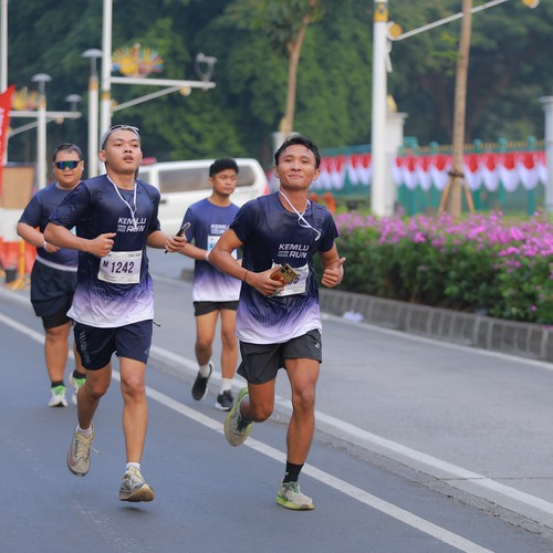 Race photo from KEMLU RUN 2026