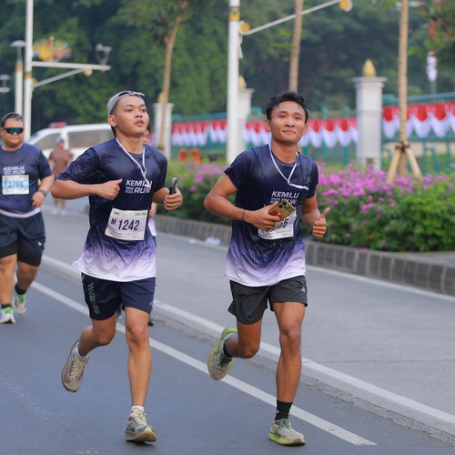 Race photo from KEMLU RUN 2026