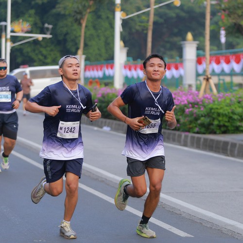 Race photo from KEMLU RUN 2026