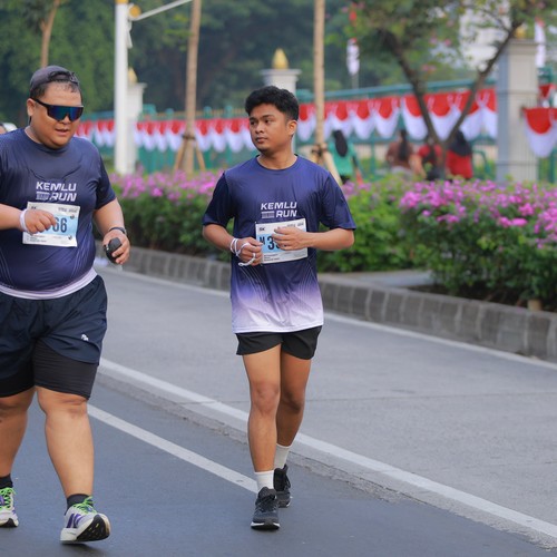 Race photo from KEMLU RUN 2026