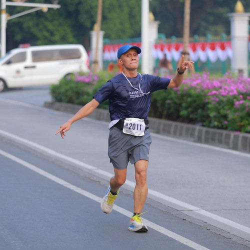 Race photo from KEMLU RUN 2026