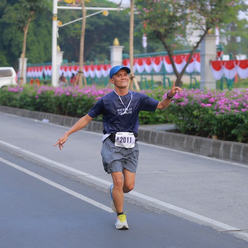 Race photo from KEMLU RUN 2026