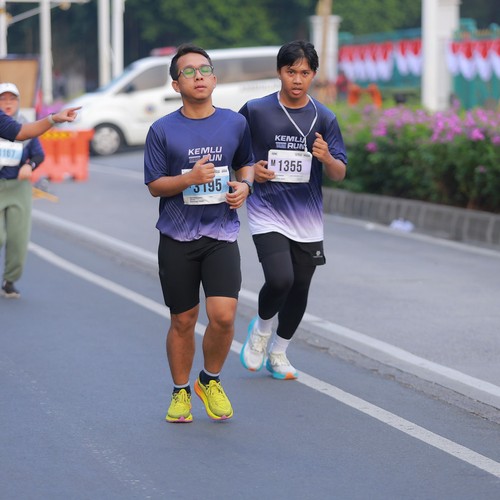 Race photo from KEMLU RUN 2026