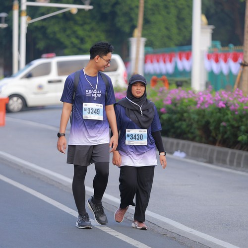 Race photo from KEMLU RUN 2026