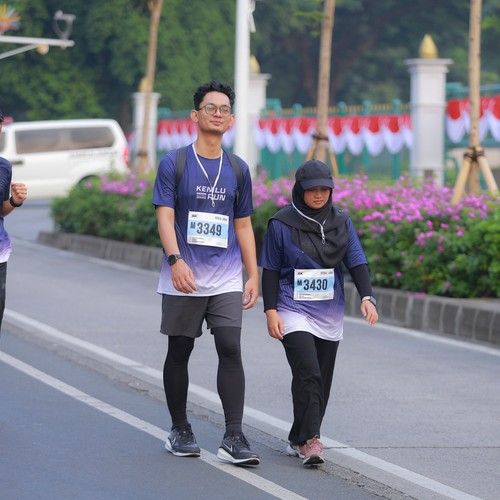 Race photo from KEMLU RUN 2026