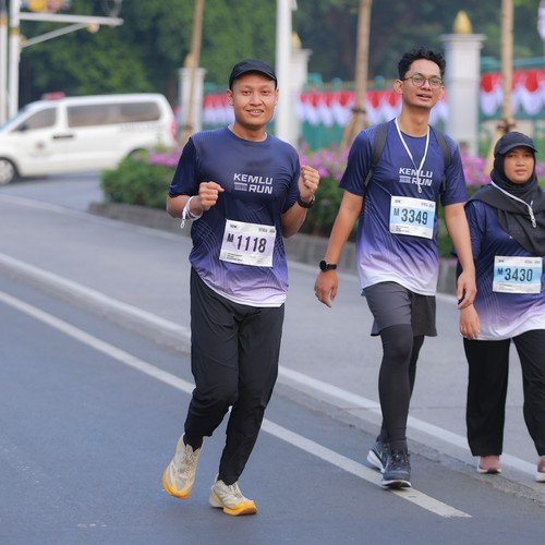 Race photo from KEMLU RUN 2026