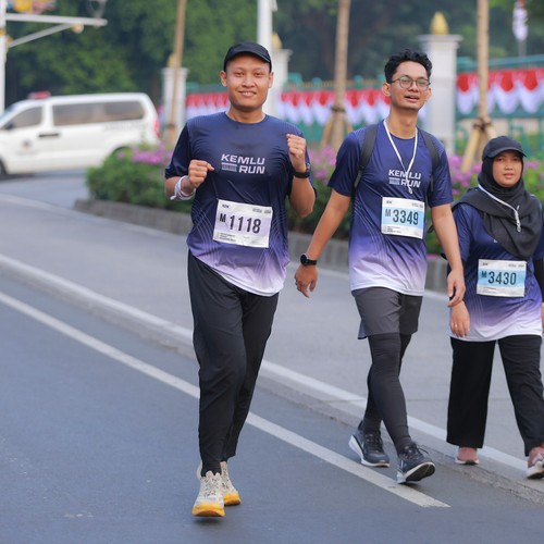 Race photo from KEMLU RUN 2026