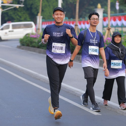 Race photo from KEMLU RUN 2026