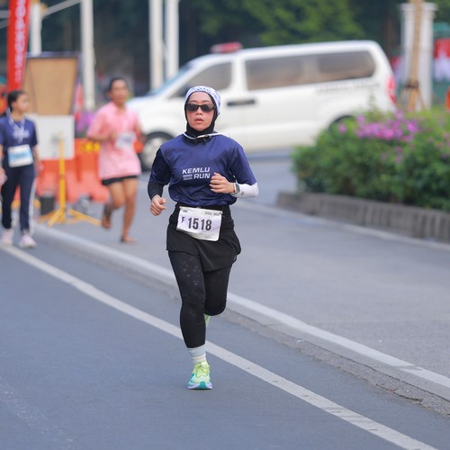 Race photo from KEMLU RUN 2026