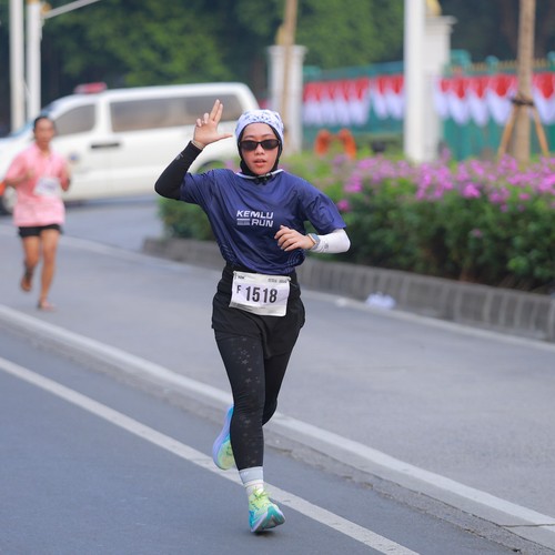 Race photo from KEMLU RUN 2026