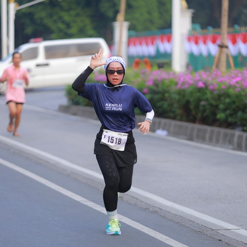 Race photo from KEMLU RUN 2026