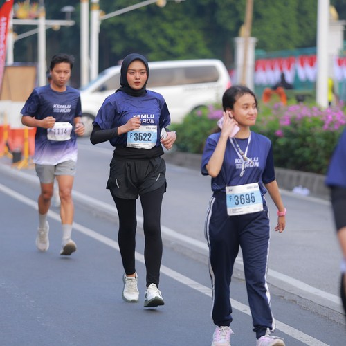 Race photo from KEMLU RUN 2026