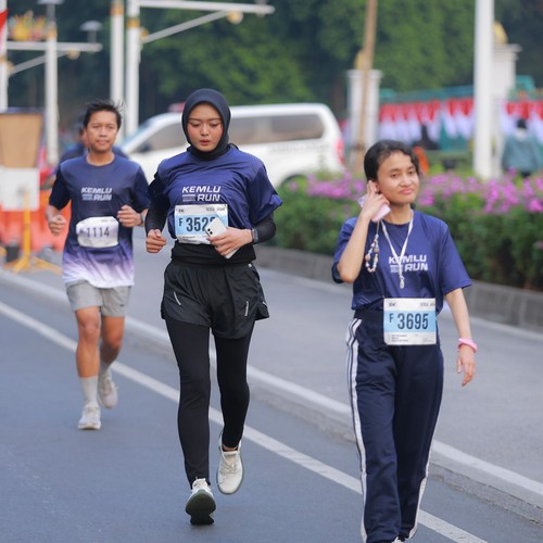Race photo from KEMLU RUN 2026