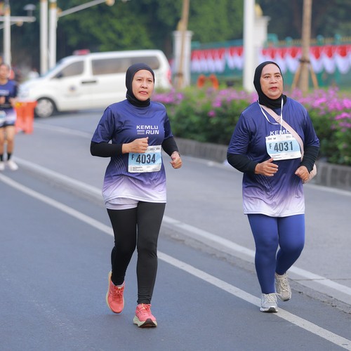 Race photo from KEMLU RUN 2026