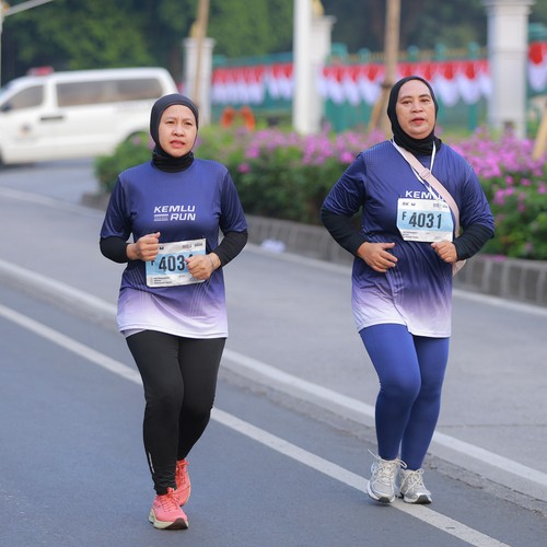 Race photo from KEMLU RUN 2026