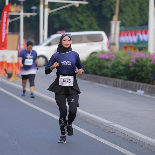 Race photo from KEMLU RUN 2026