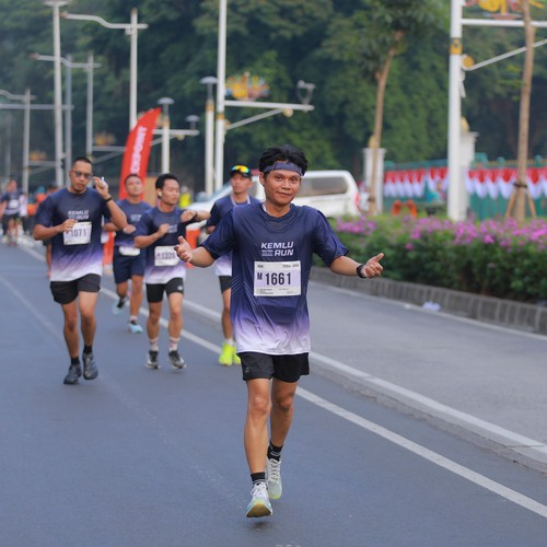 Race photo from KEMLU RUN 2026