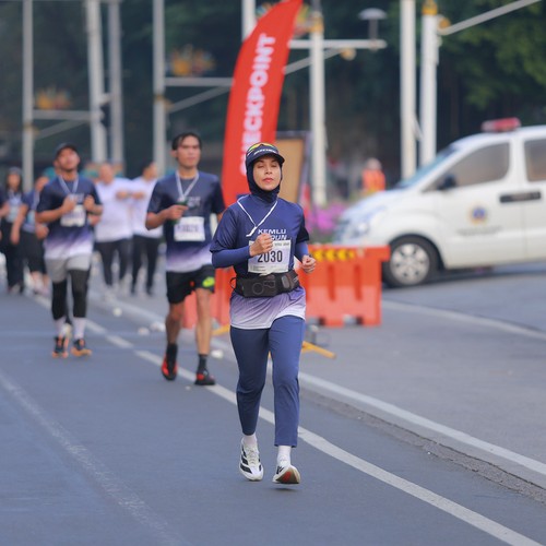 Race photo from KEMLU RUN 2026