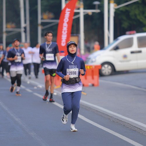 Race photo from KEMLU RUN 2026