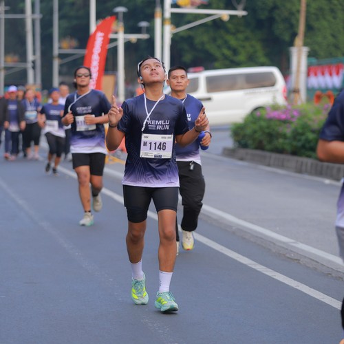 Race photo from KEMLU RUN 2026
