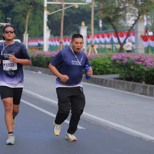 Race photo from KEMLU RUN 2026
