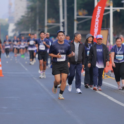 Race photo from KEMLU RUN 2026
