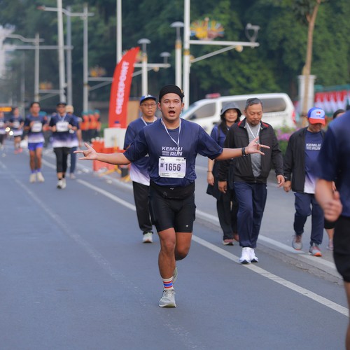 Race photo from KEMLU RUN 2026