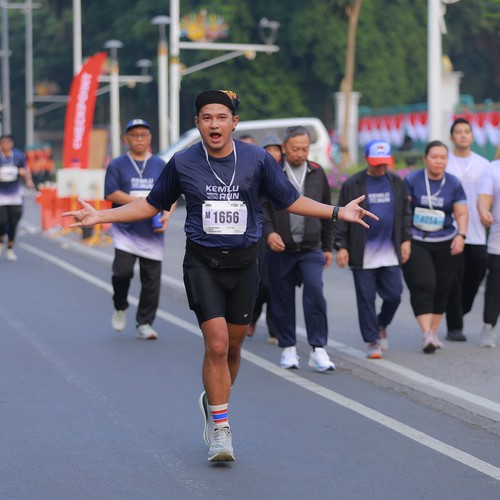 Race photo from KEMLU RUN 2026