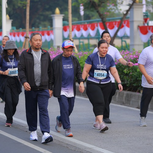 Race photo from KEMLU RUN 2026